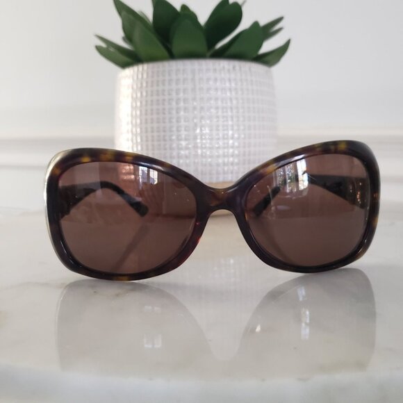 Authentic Vintage Chanel Oversized Iconic Double C Butterfly Sunglasses W/ Case - Picture 7 of 16